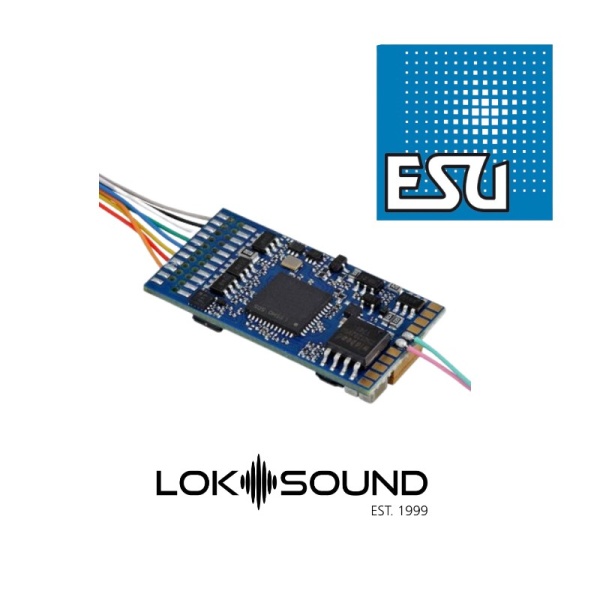 ESU 58410 LokSound 5 DCC/MM/SX/M4 - Blank Decoder - 8-Pin NEM652 with Speaker (11x15mm)